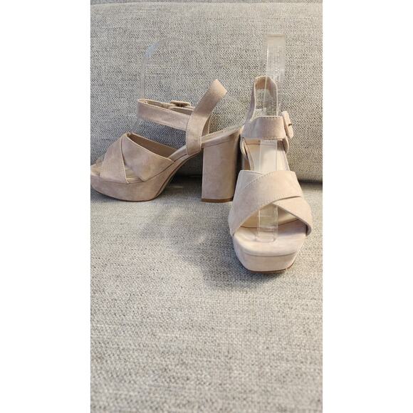 Pre-loved Jeffrey Campbell Women's Ammaly Sling Back Strap Heel Sz 6.5 - Picture 2 of 11